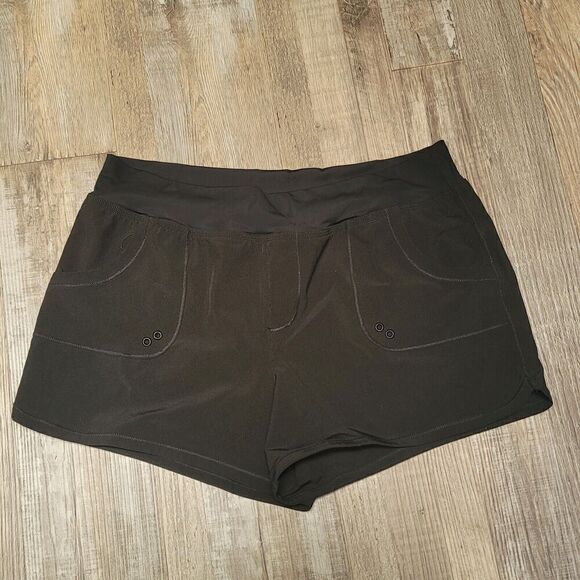 Prana Women’s Black Board Athletic Shorts Size Large - Picture 2 of 7